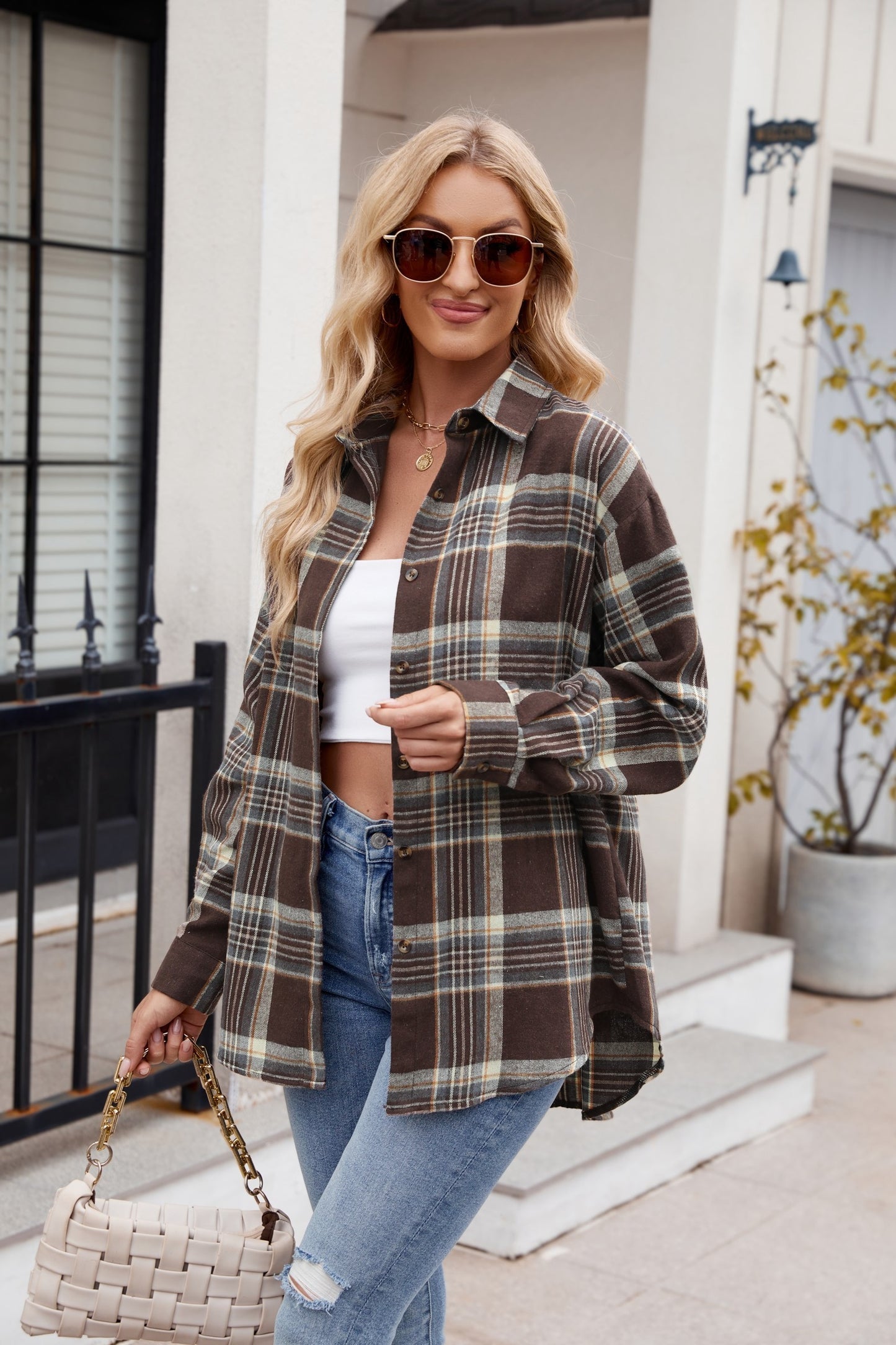 Drop Shoulder Flannel