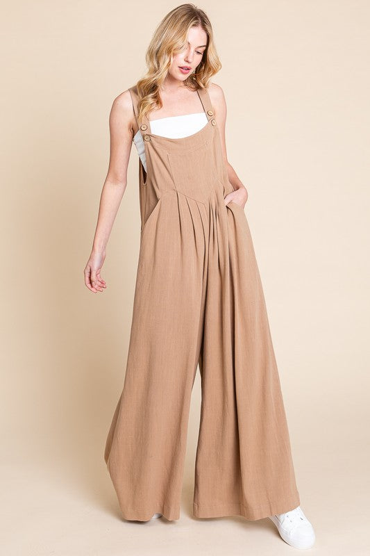 Latte Linen Jumpsuit
