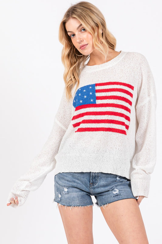 USA Flag Sweater