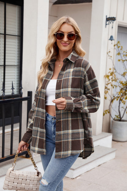 Drop Shoulder Flannel