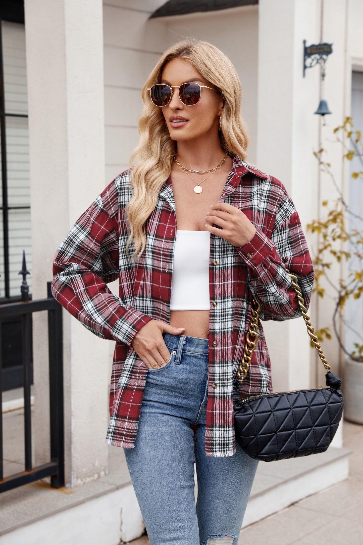Drop Shoulder Flannel