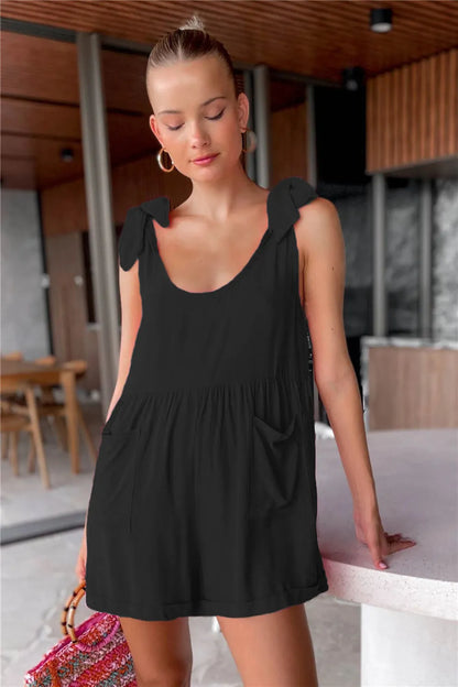Tie Sleeve Romper