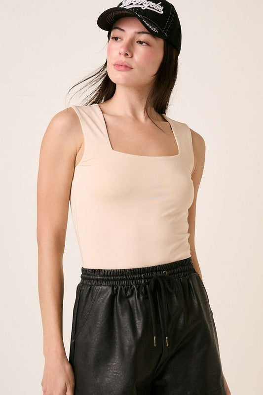 Square Neck Tank Bodysuit