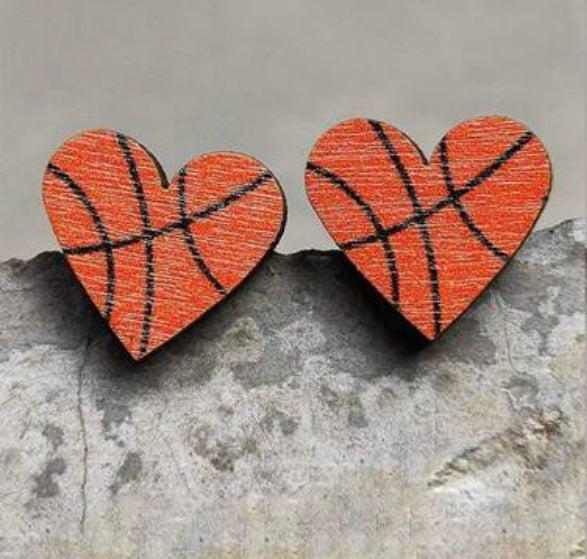 Wooden Sports Earrings