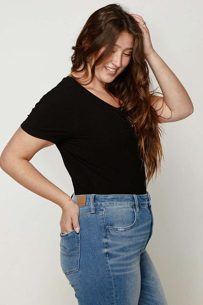 Button Down Bodysuit